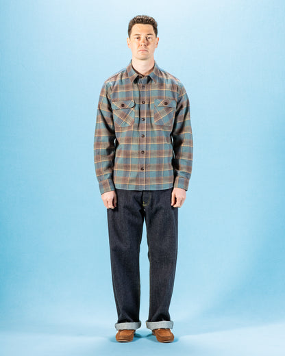Freenote Jepson Shirt - Dusty Blue Plaid - Standard & Strange