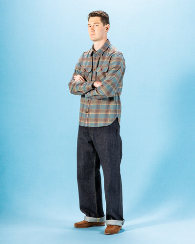 Freenote Jepson Shirt - Dusty Blue Plaid - Standard & Strange