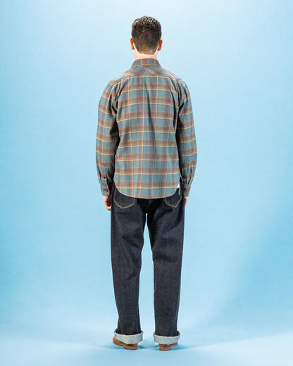 Freenote Jepson Shirt - Dusty Blue Plaid - Standard & Strange