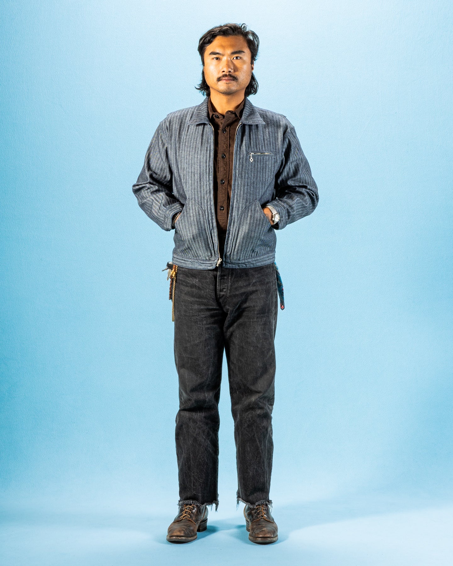 Freenote Kirthwood Jacket - Grey Herringbone - Standard & Strange