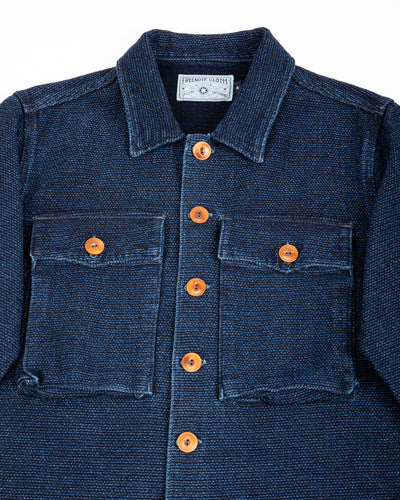 Midway CPO Shirt - Sashiko Single Rinsed
