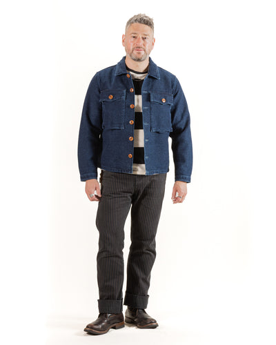 Midway CPO Shirt - Sashiko Single Rinsed