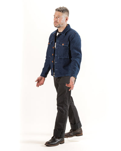 Midway CPO Shirt - Sashiko Single Rinsed