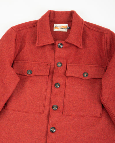 Freenote Midway Wool CPO Shirt - Red - Standard & Strange