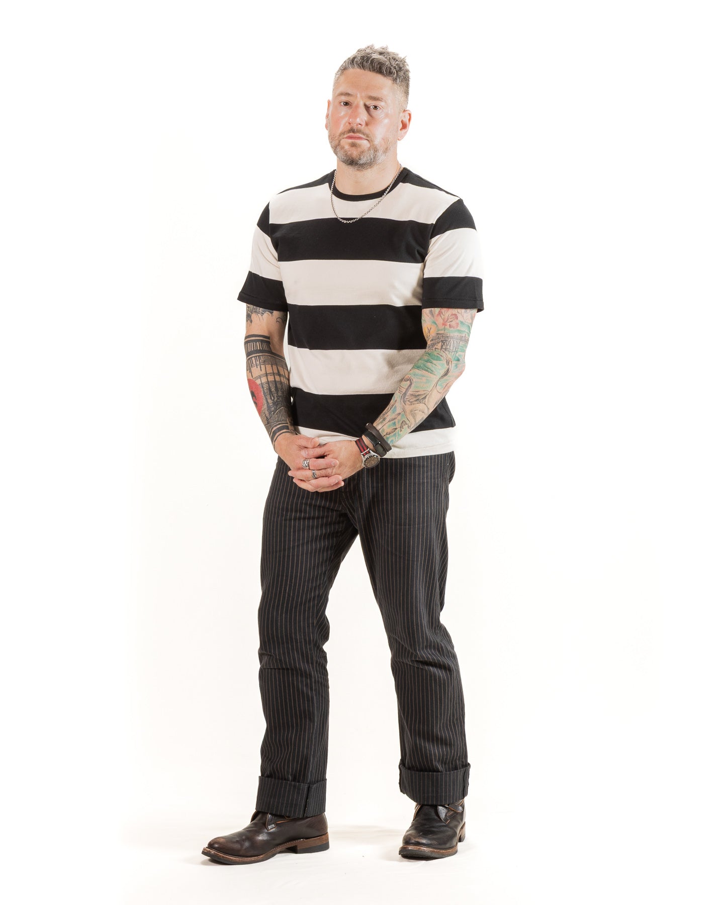 Mooch Tee S/S - Black Stripe