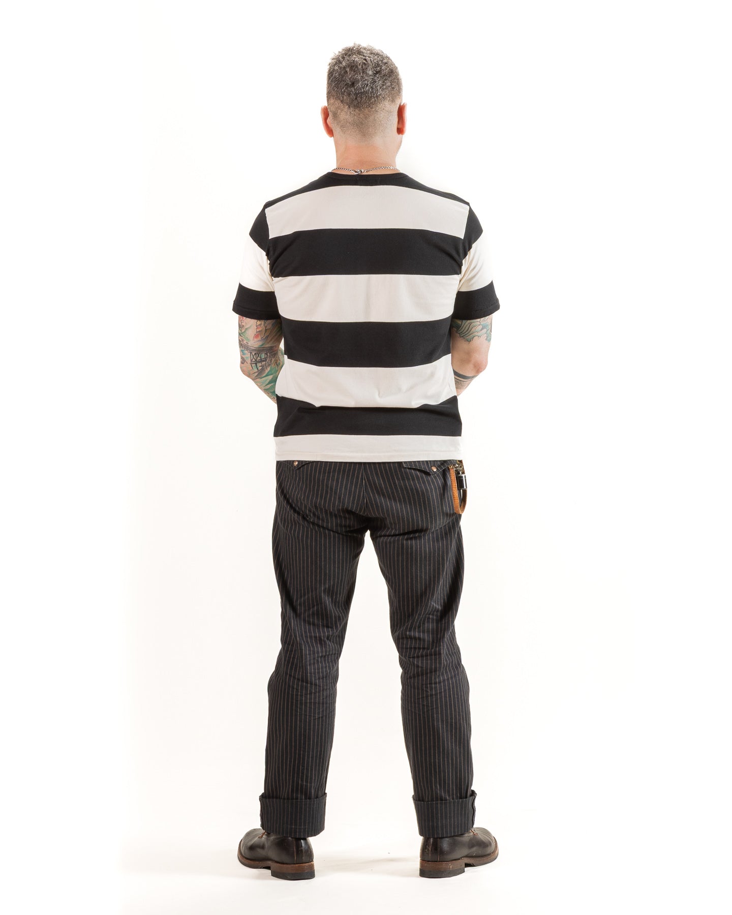 Mooch Tee S/S - Black Stripe