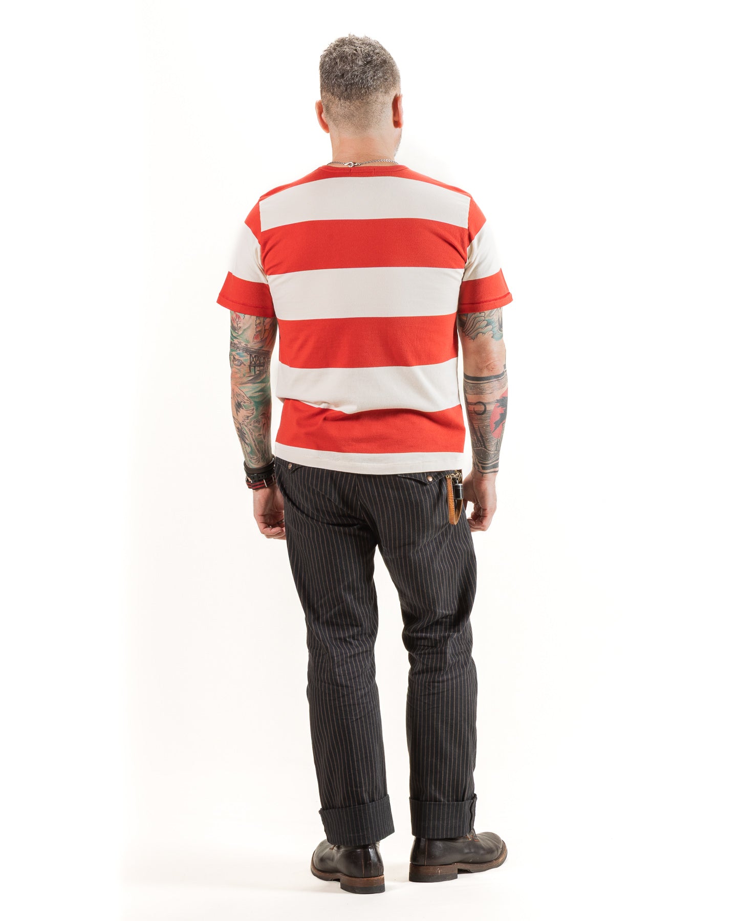 Mooch Tee S/S - Red Stripe