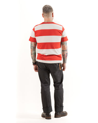 Mooch Tee S/S - Red Stripe