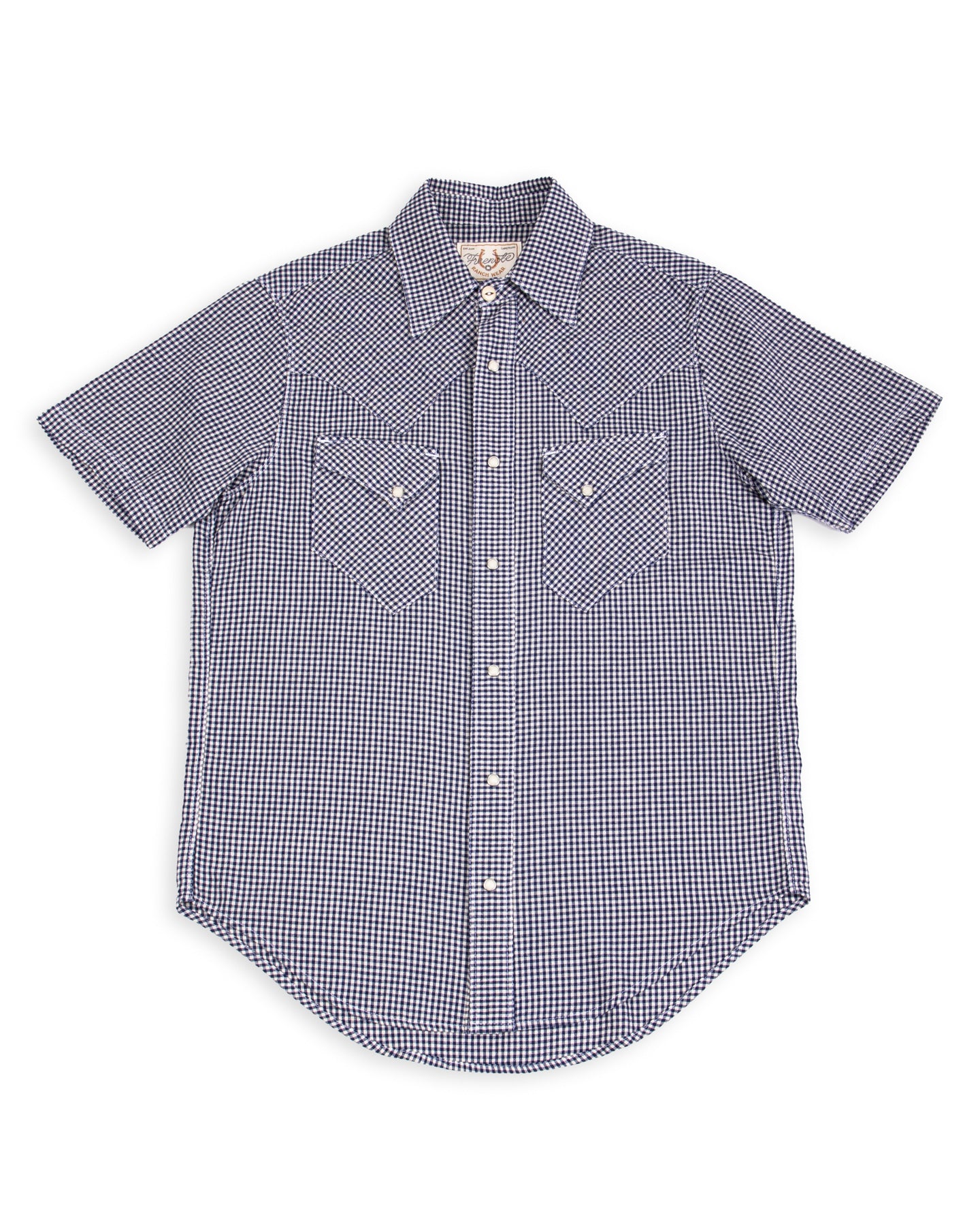 Freenote North Fork S/S Shirt - Blue Gingham - Standard & Strange