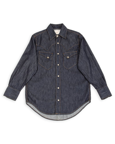 Freenote North Fork Shirt - 6oz Rinsed Denim - Standard & Strange