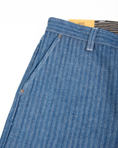 Ortega Pant - 13oz Blue Herringbone