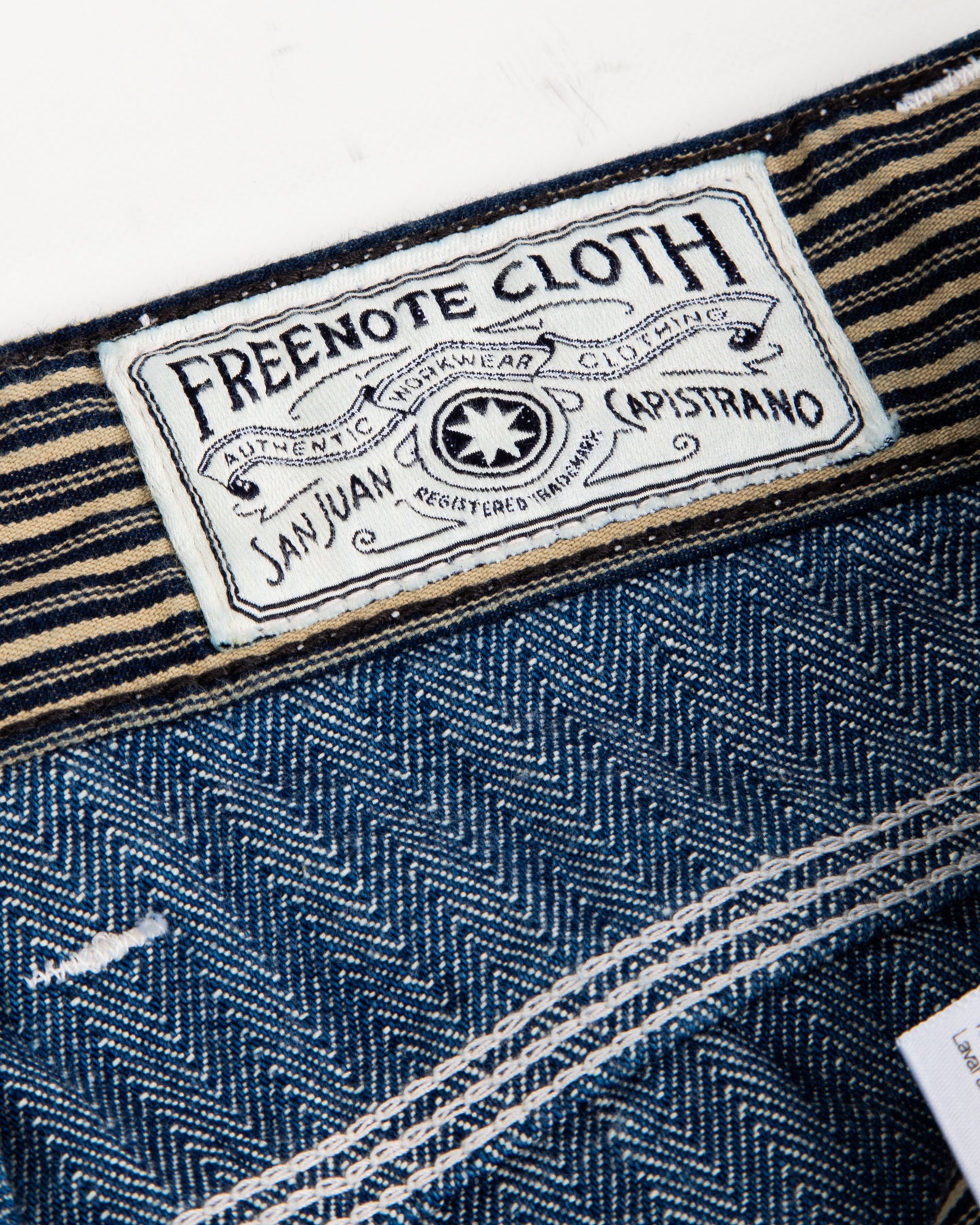 Ortega Pant - 13oz Blue Herringbone