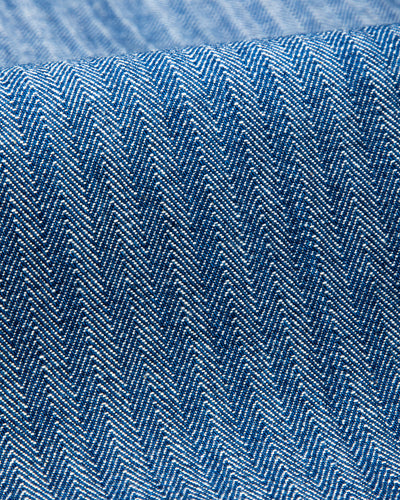 Ortega Pant - 13oz Blue Herringbone