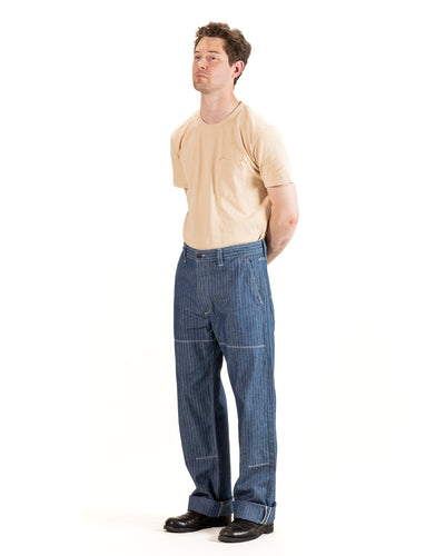 Ortega Pant - 13oz Blue Herringbone