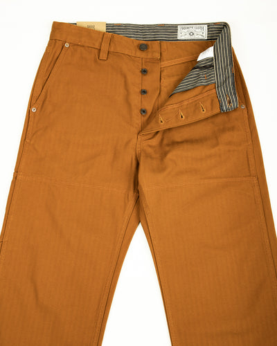 Ortega Pant - 13oz Rust Herringbone