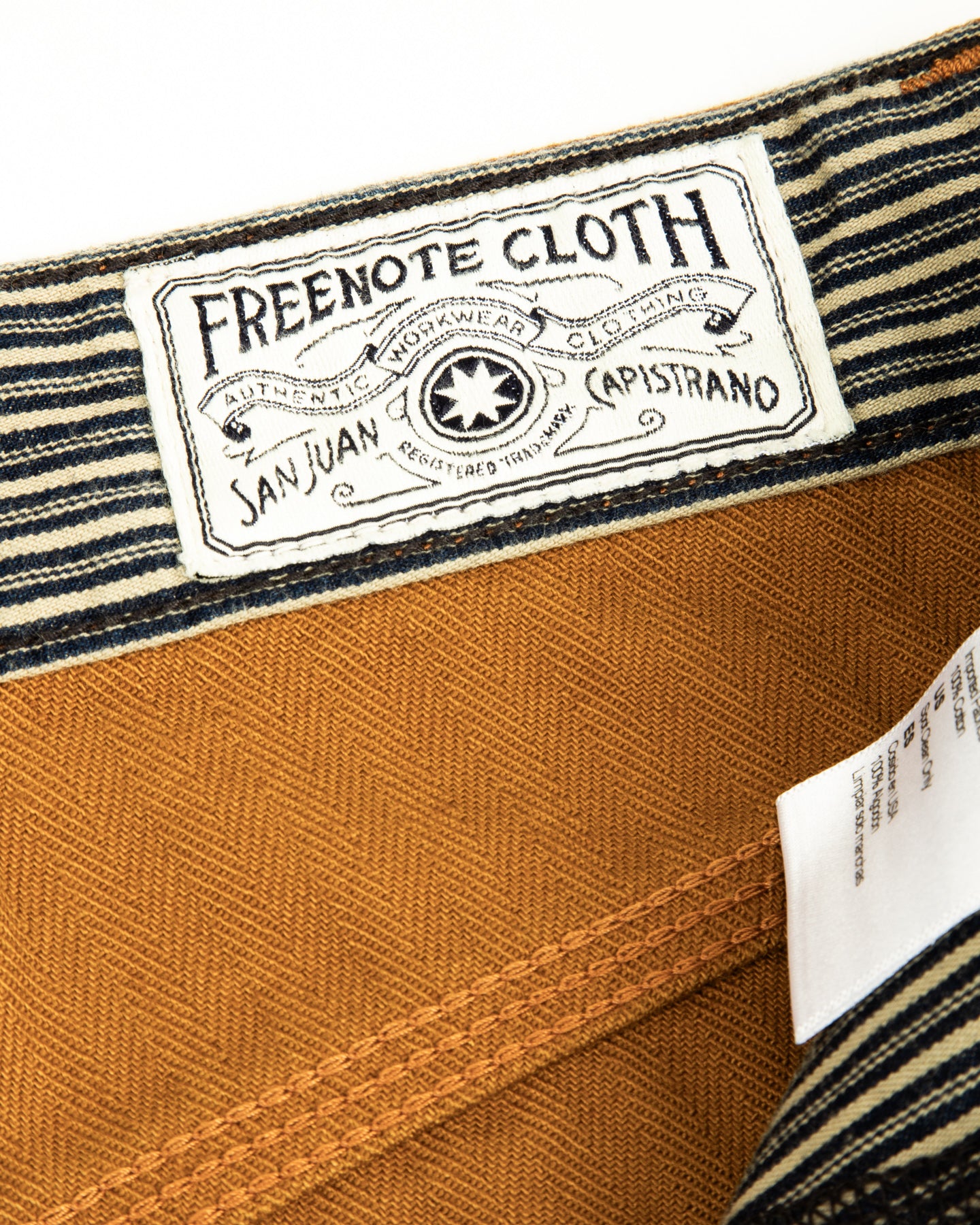 Ortega Pant - 13oz Rust Herringbone