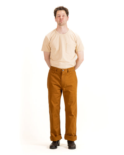 Ortega Pant - 13oz Rust Herringbone