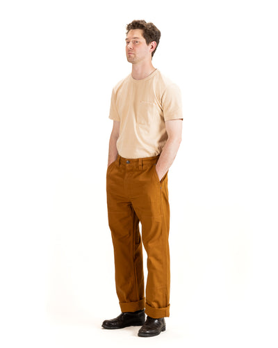 Ortega Pant - 13oz Rust Herringbone