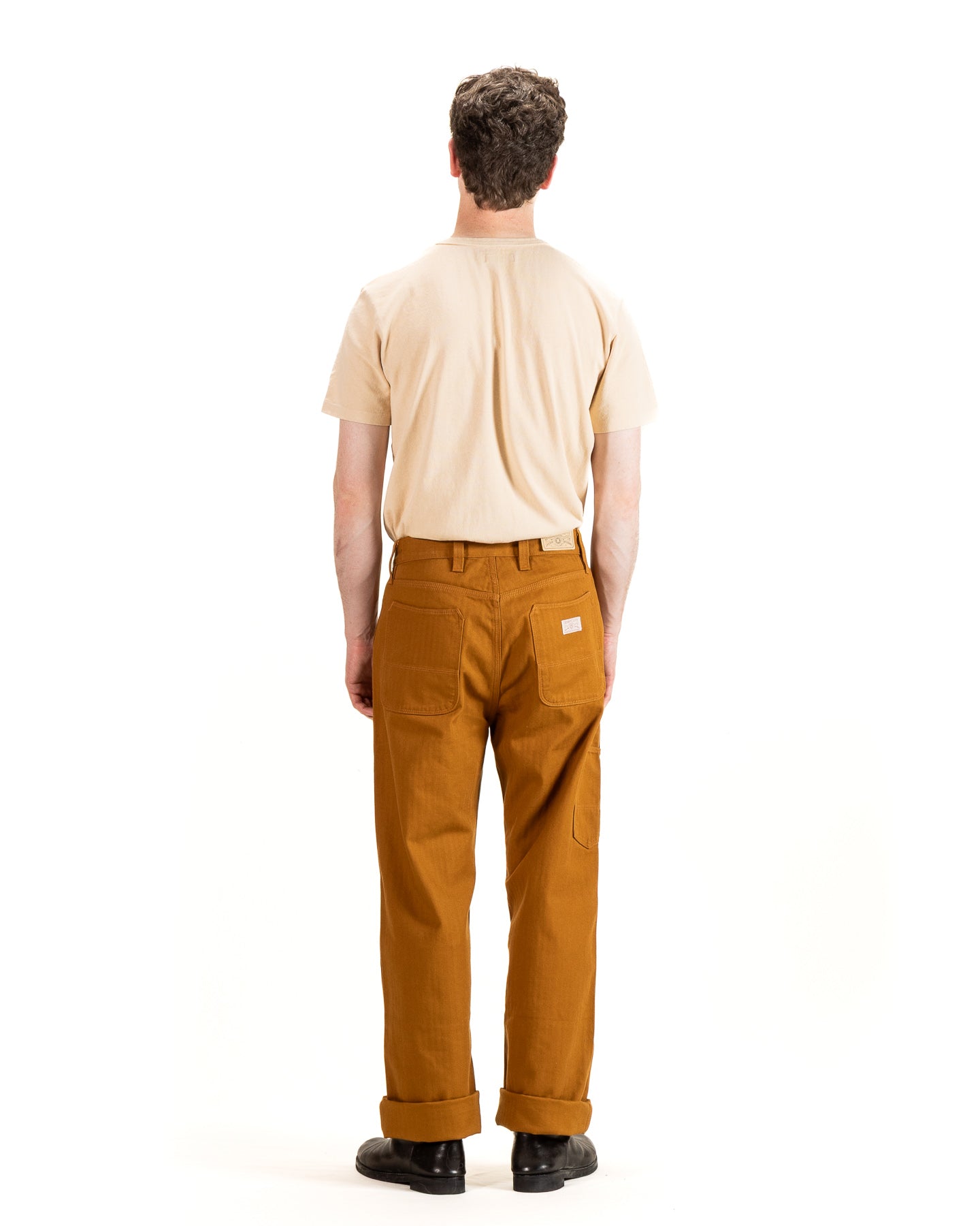 Ortega Pant - 13oz Rust Herringbone