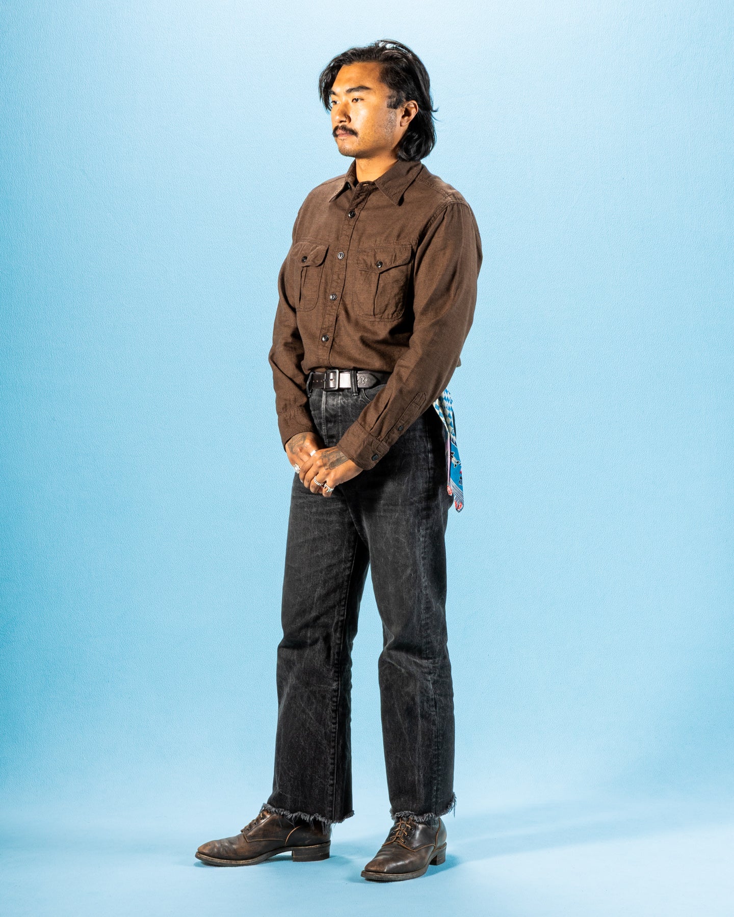 Freenote Rancho Shirt - Brown Check - Standard & Strange