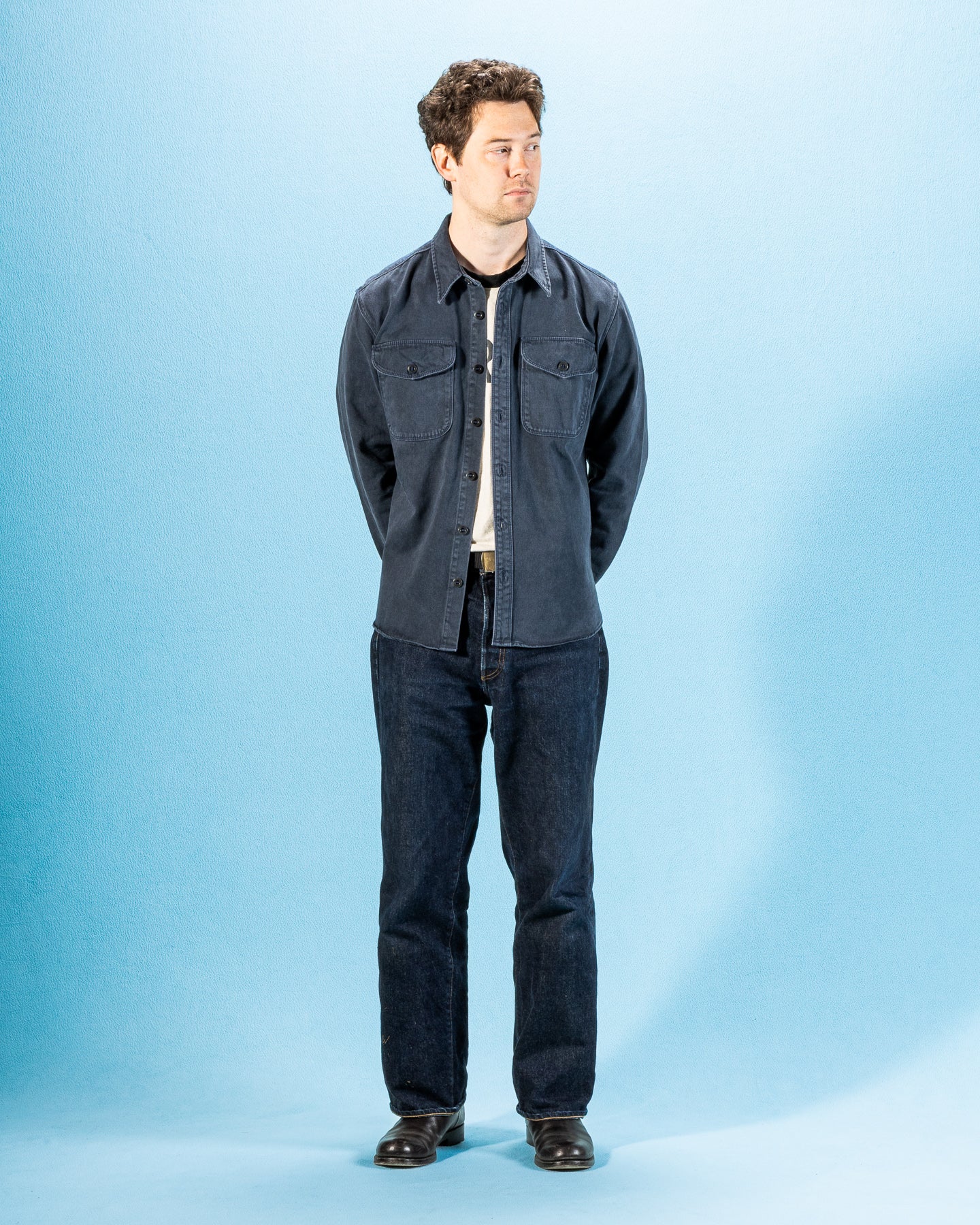 Freenote Utility Shirt - Navy - Standard & Strange