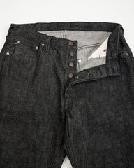 Fullcount 0105BK Wide Black Selvedge Denim - Black - Standard & Strange