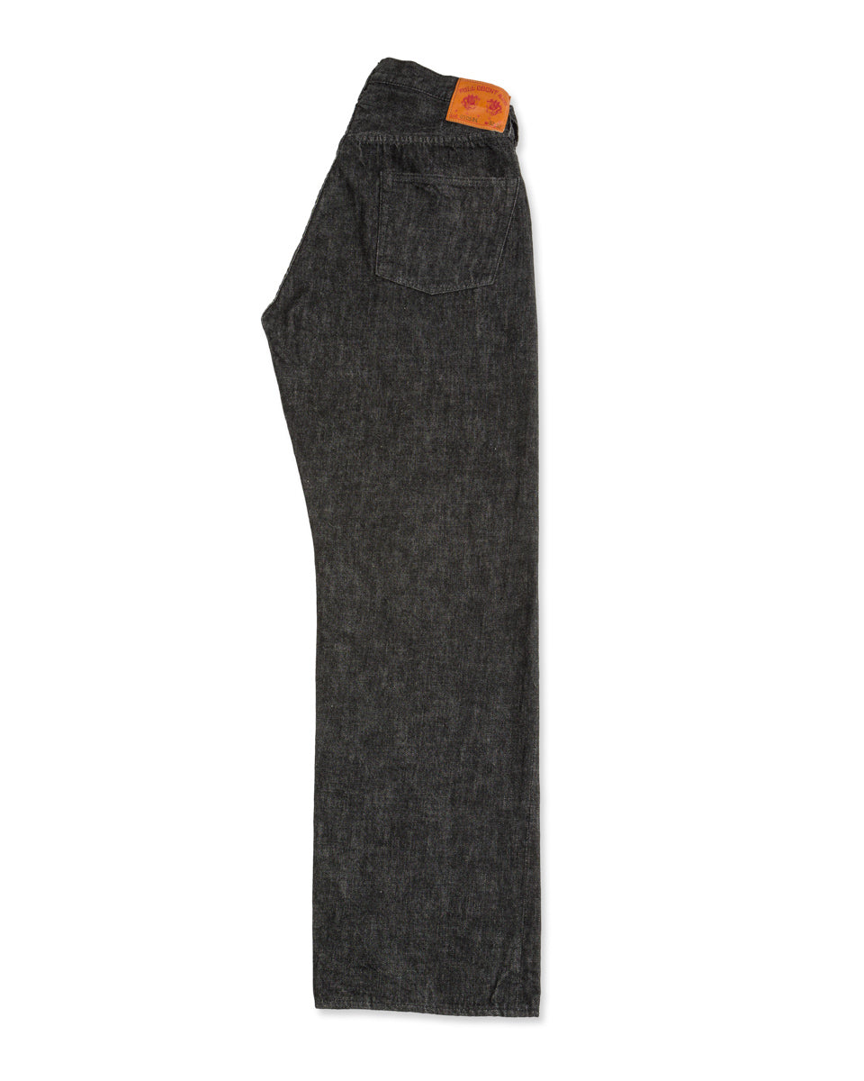 Fullcount 0105BK Wide Black Selvedge Denim - Black – Standard