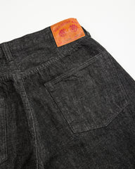 Fullcount 0105BK Wide Black Selvedge Denim - Black - Standard & Strange