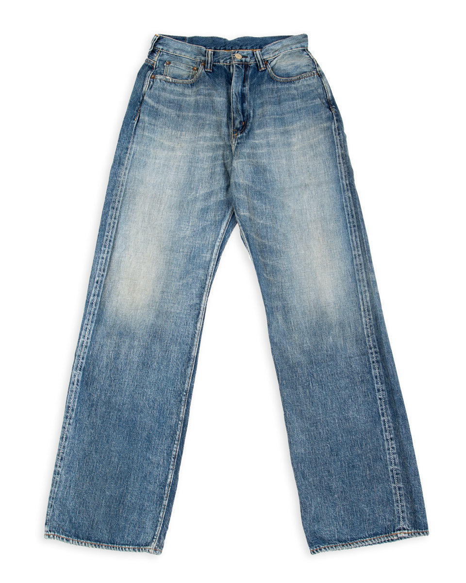 Fullcount 0107SSHW - Womens' Wide Straight "Monroe" - Heavyweight Indigo Blue - Standard & Strange