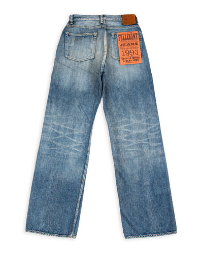 Fullcount 0107SSHW - Womens' Wide Straight "Monroe" - Heavyweight Indigo Blue - Standard & Strange
