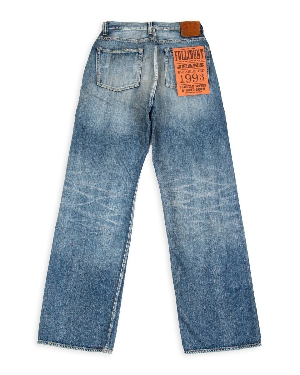 Fullcount 0107SSHW - Womens' Wide Straight "Monroe" - Heavyweight Indigo Blue - Standard & Strange