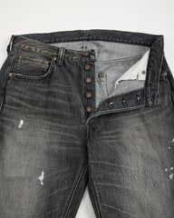 Fullcount 1101BKHW Straight Black Denim HW - Black - Standard & Strange