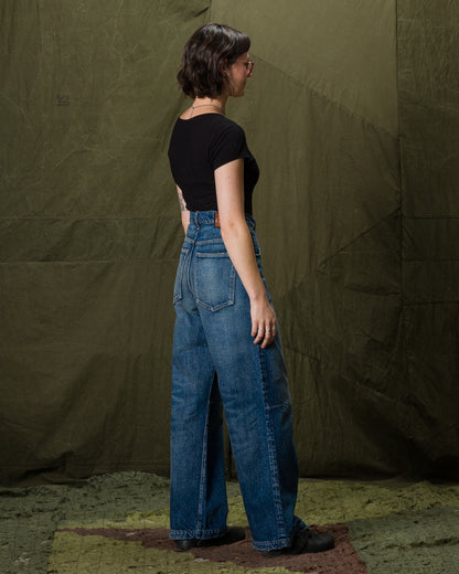 Fullcount 1134HW - Women's Oxford Baggy Denim Dartford - Raw Indigo - Standard & Strange