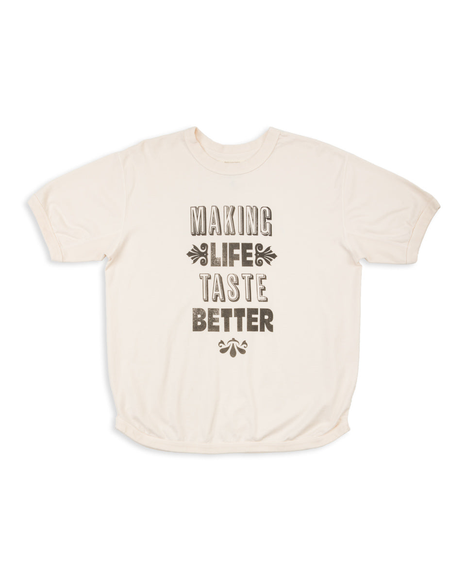 Fullcount MAKING LIFE TASTE BETTER Tee - Ecru 42 - Standard & Strange