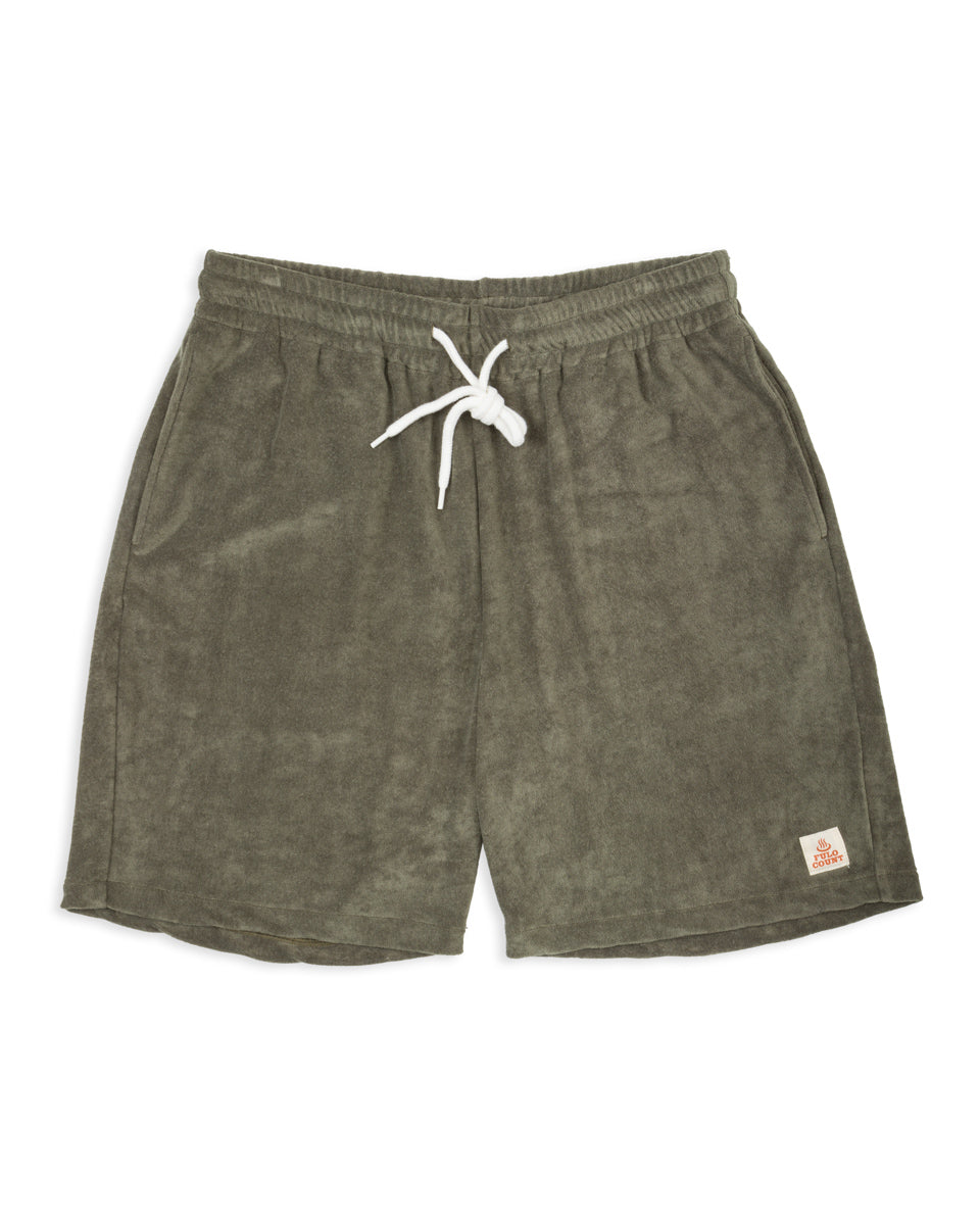 Fullcount Tencel Pile Shorts - Olive - Standard & Strange