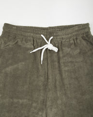 Fullcount Tencel Pile Shorts - Olive - Standard & Strange