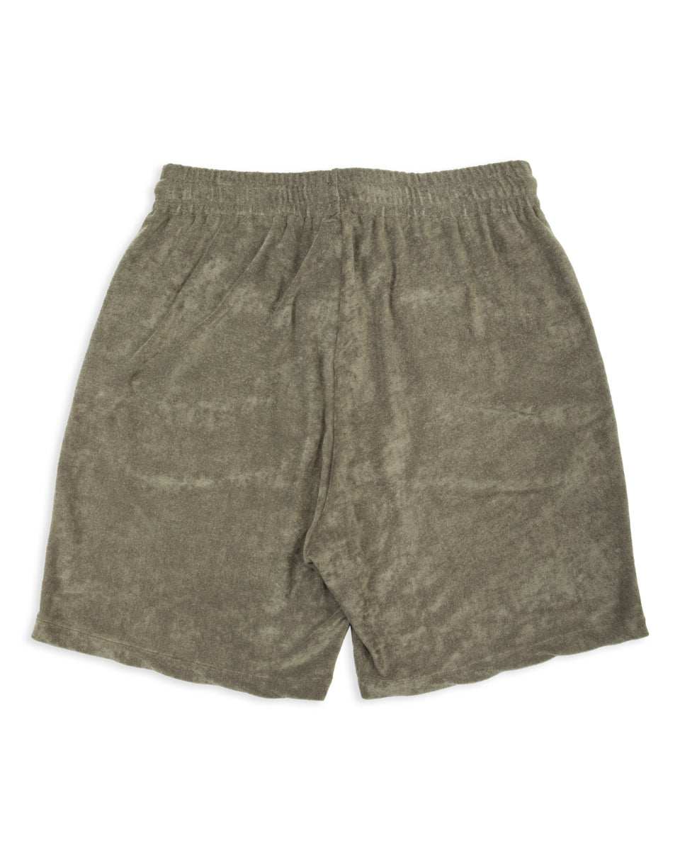 Fullcount Tencel Pile Shorts - Olive - Standard & Strange