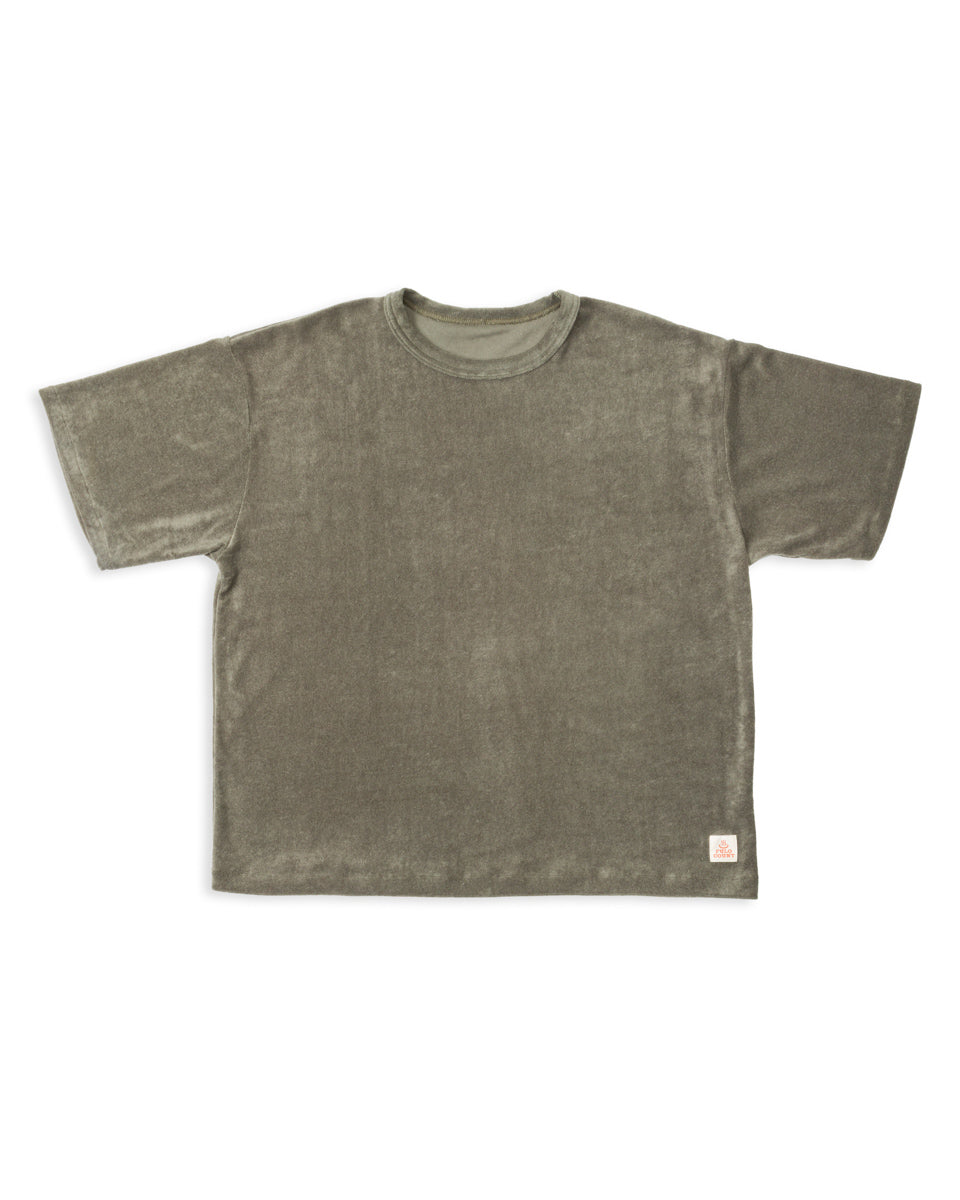 Fullcount Tencel Pile Tee - Olive - Standard & Strange