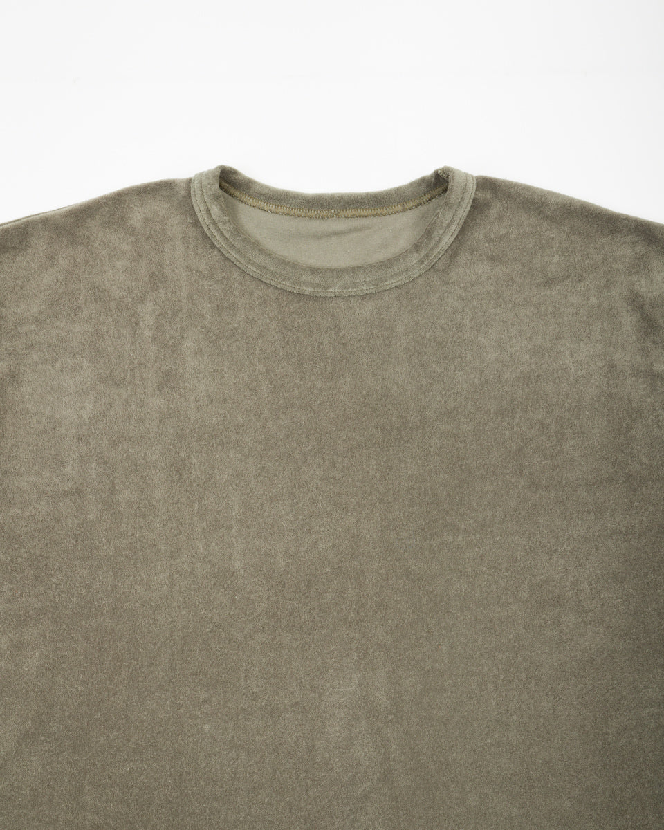 Fullcount Tencel Pile Tee - Olive - Standard & Strange
