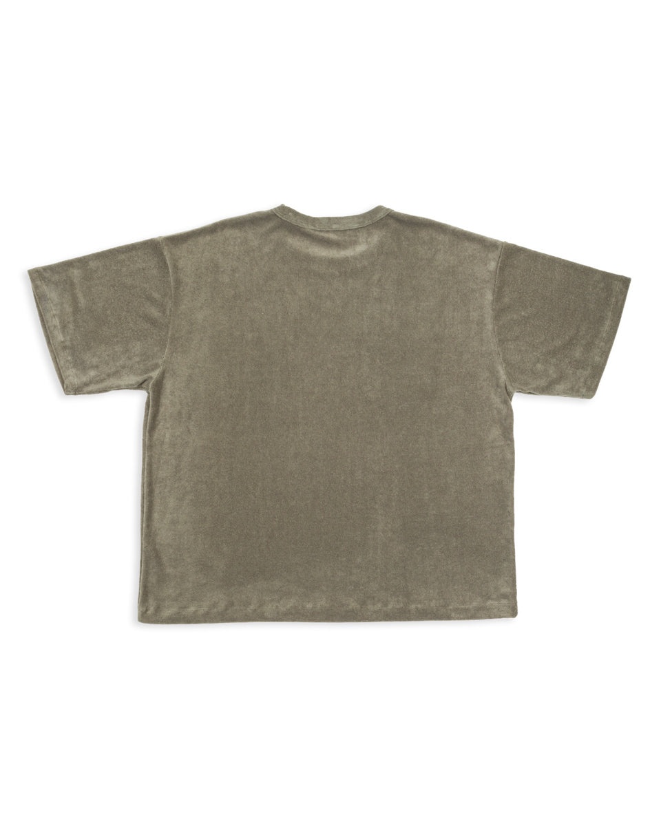 Fullcount Tencel Pile Tee - Olive - Standard & Strange