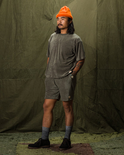 Fullcount Tencel Pile Tee - Olive - Standard & Strange