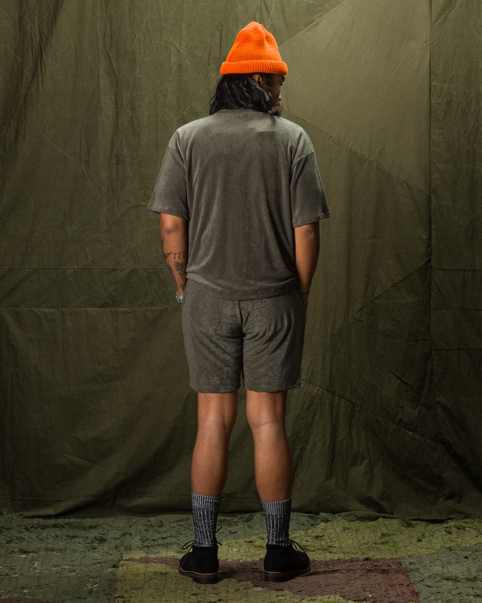 Fullcount Tencel Pile Tee - Olive - Standard & Strange