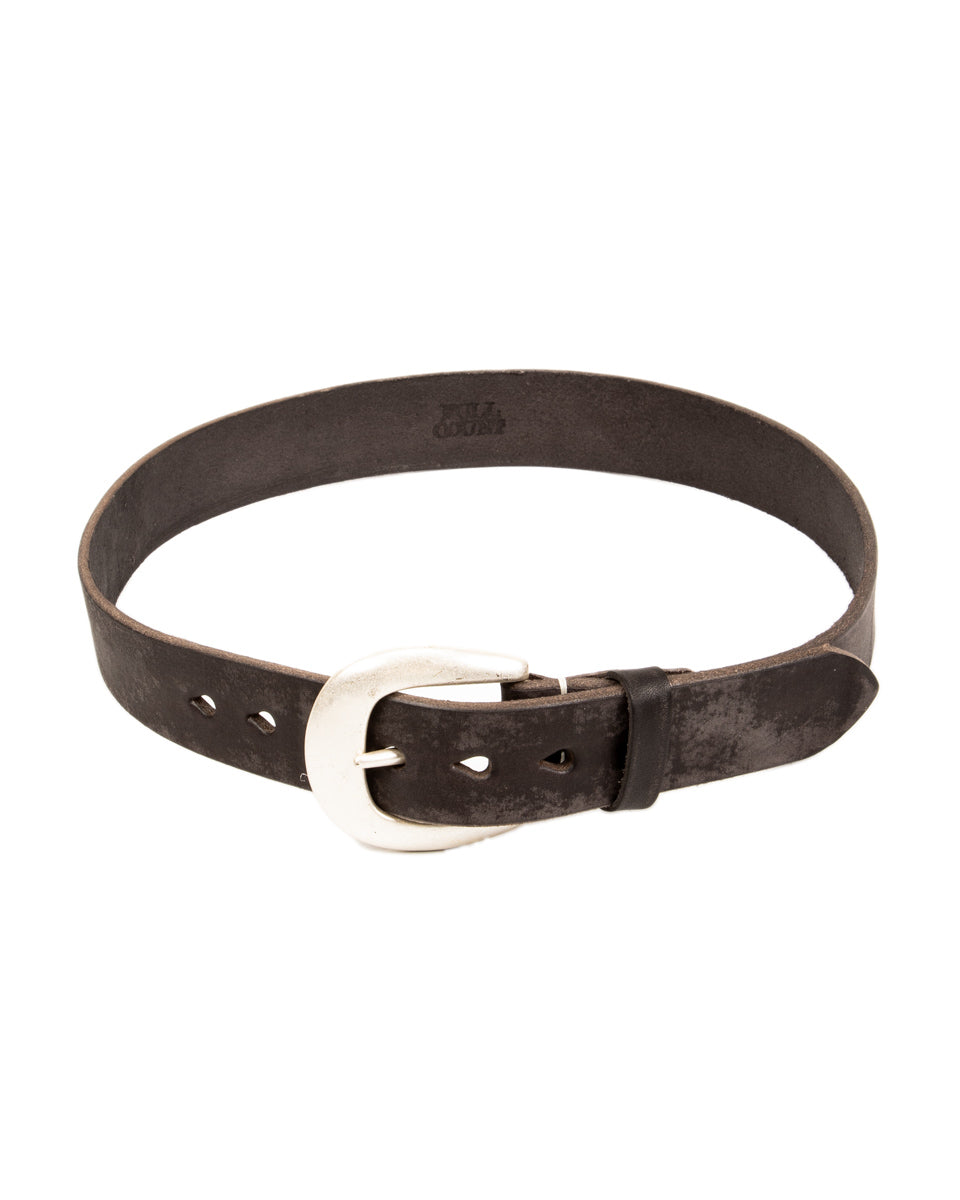 Fullcount Wild Leather Belt - Black - Standard & Strange