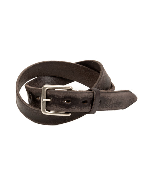 Wild Leather Narrow Belt - Black – Standard & Strange