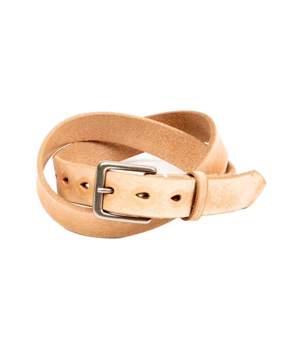 Wild Leather Narrow Belt - Natural – Standard & Strange