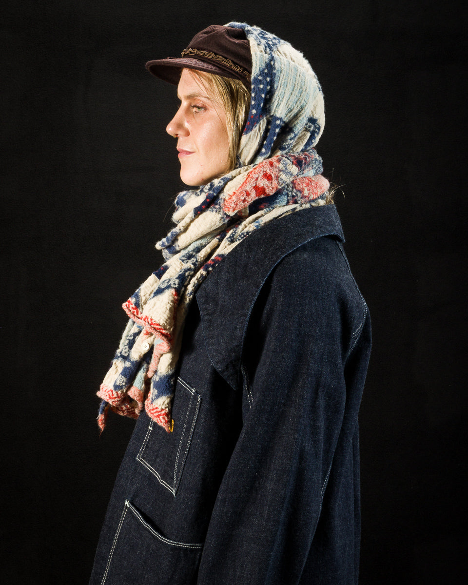 Kapital Fulling Wool Scarf IDG-RAG - Indigo - Standard & Strange