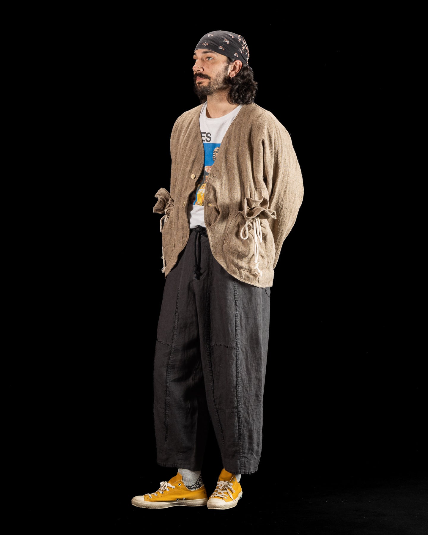 Gathering Beekeeper Jacket - Beige Handwoven Hemp - Standard & Strange