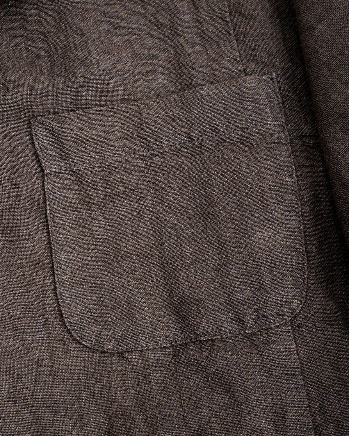 Gathering Fisherman Jacket - Black Linen Stonewash - Standard & Strange