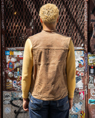 Ginew Wax Vest - Brown / Gently Strikes Lining - Standard & Strange