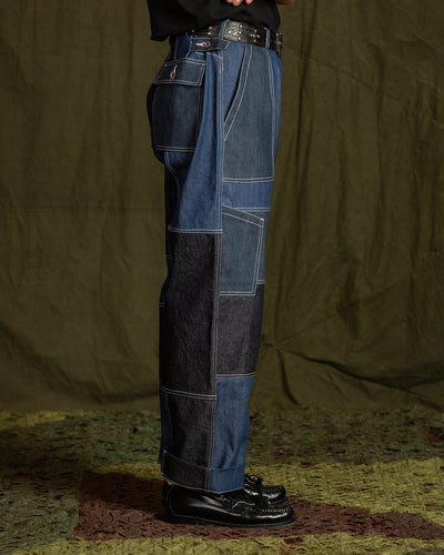 W'Menswear Unisex Freedom Flight Trouser - Denim - Standard & Strange